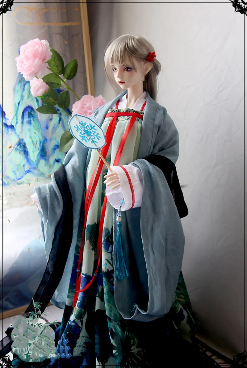 1/3 Scale BJD Clothes Ancient Costume Chinese Hanfu Fairy Dress Outfit For BJD/SD SD13 Big Girl  Doll Accessories A1195