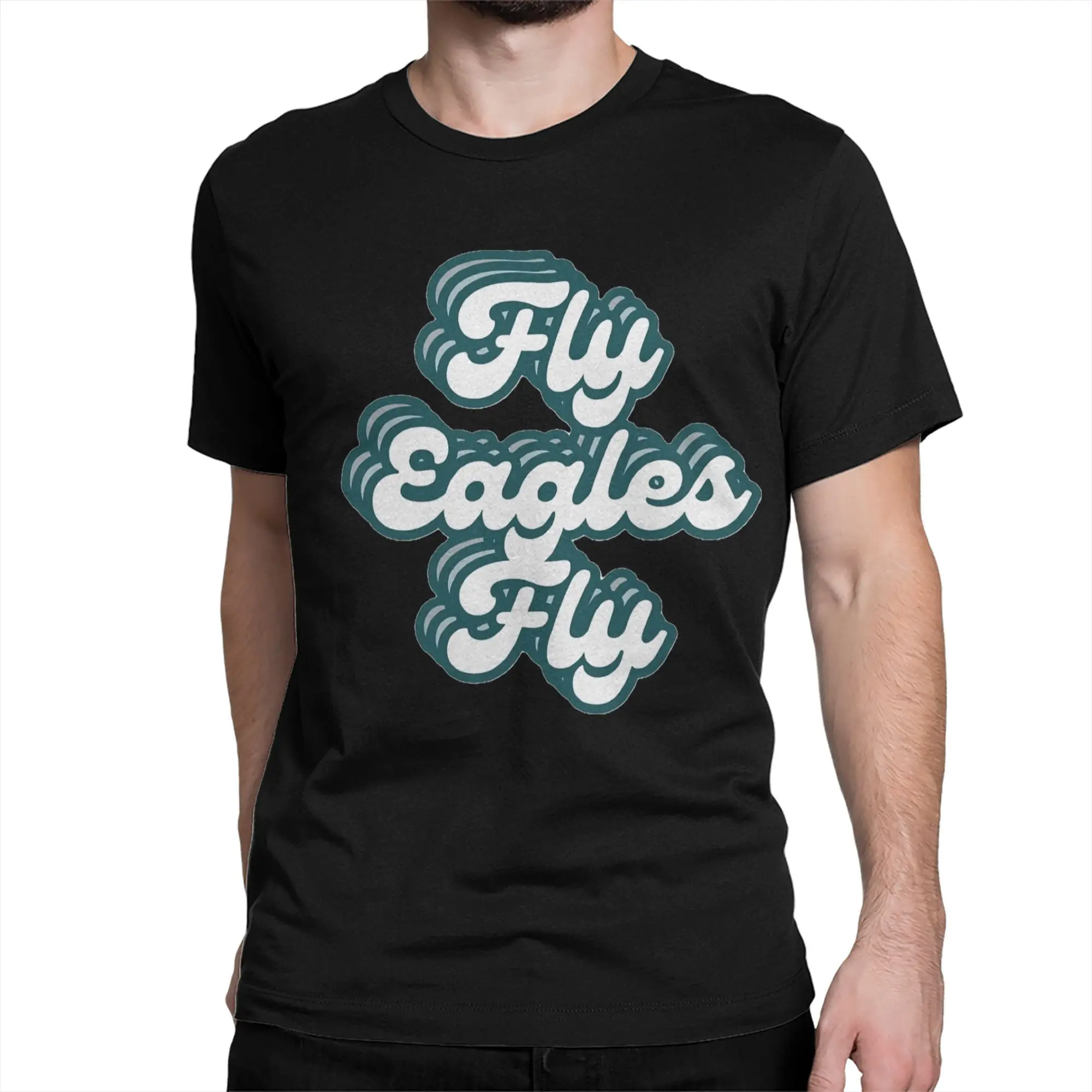 Fly Eagles Fly Football Fan Merch Unisex T Shirts 100% Cotton Tee Printed  Tops T-shirt