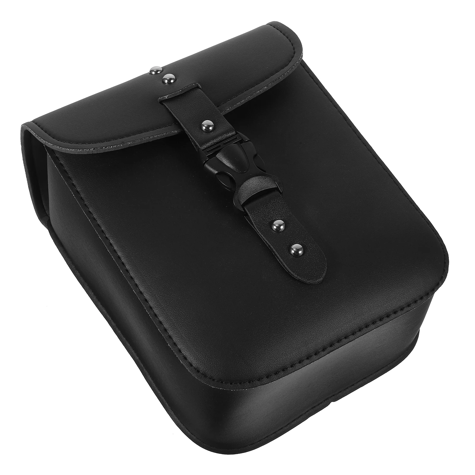 

1 pc Pu Motorcycle Fork Bag Waterproof Saddlebag Electric Motorcycle Hanging Bag Black Durable Weatherproof Large