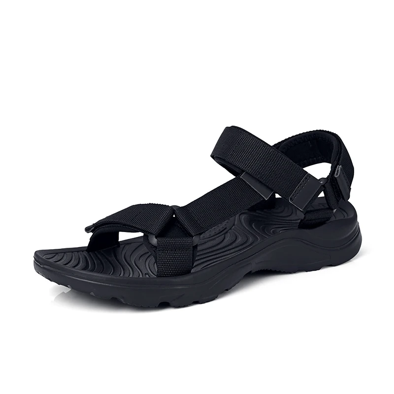 Summer Women And Men's Black Sandals Fashion Beach Shoes Non-Slip Size 36-46