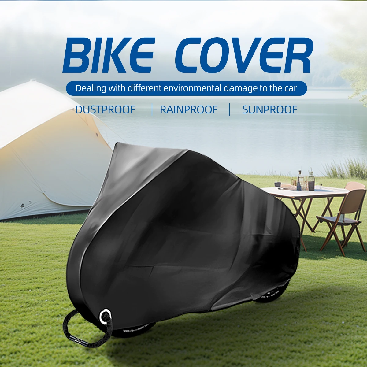 

Bike Protective Cover Waterproof Dustproof Snow and Rain Cover UV Protector Outdoor Mountain Road Bicycle Accessories