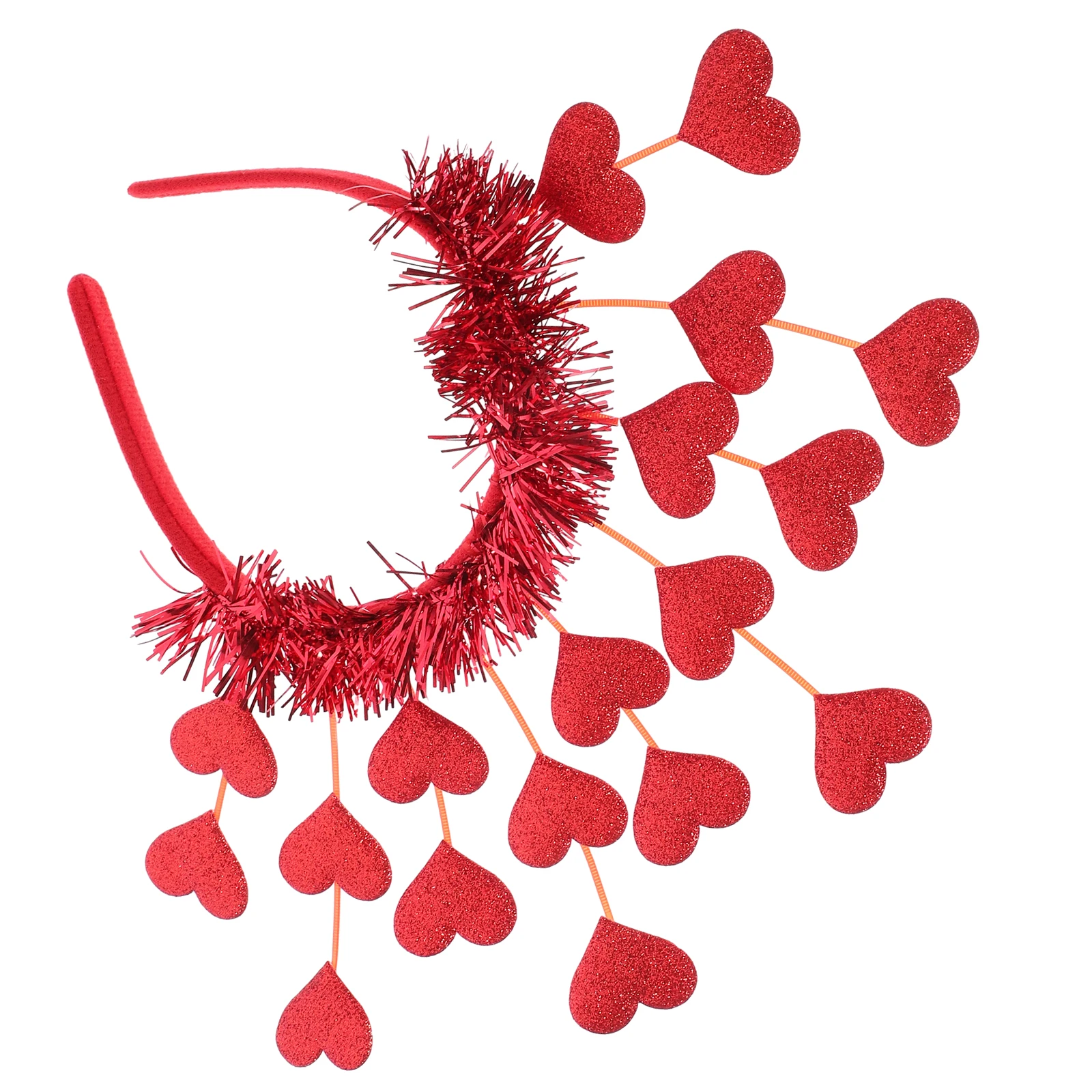 

1 шт., повязка на голову в форме сердца для женщин, вечерние красные аксессуары для волос на День святого Валентина, реквизит для фотосессии невесты, фестиваль, день рождения, косплей