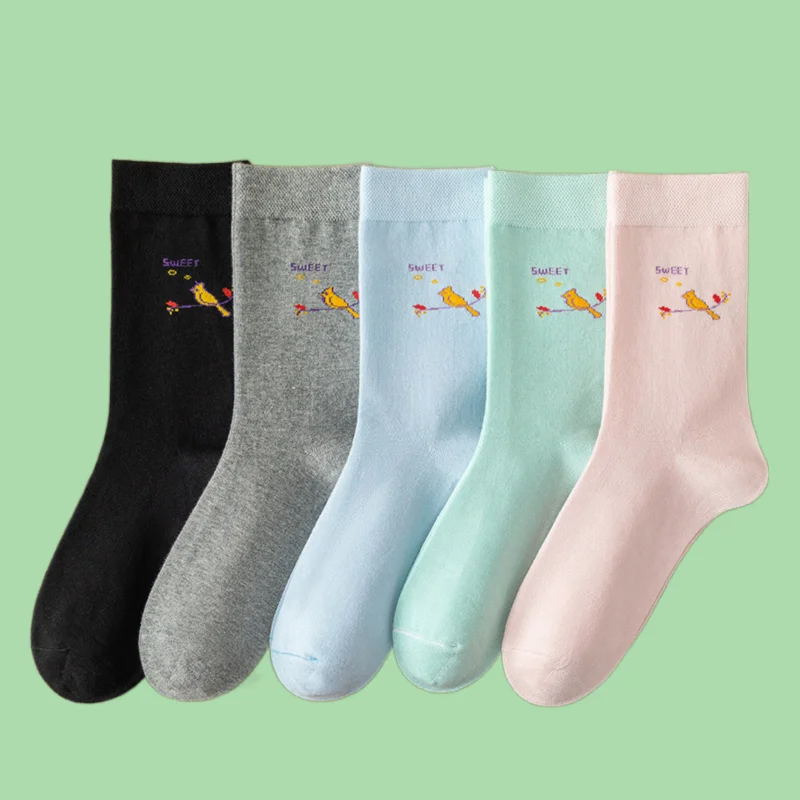 

2024 New Fashion 3/6 Pairs Women's Pure Cotton Long Socks Lengthened Thick Deodorant Socks Middle-aged And Elderly Warm Socks