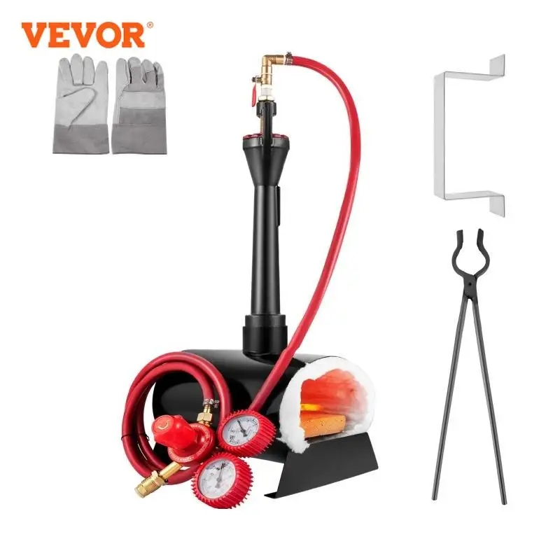 VEVOR Khí Propane Rèn Lò Đốt Di Động Max. Nhiệt Độ 2300 °F Ngọn Lửa Đèn Khò Gas W/Nóng Đầu Đốt Cho Kim Loại Dụng Cụ Làm