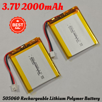 505060 Lithium Polymer Li-Po Li Ion 3.7V 2000mAh Rechargeable Battery for Interphone Bluetooth Speaker PDA POS GPS Explay M43HD