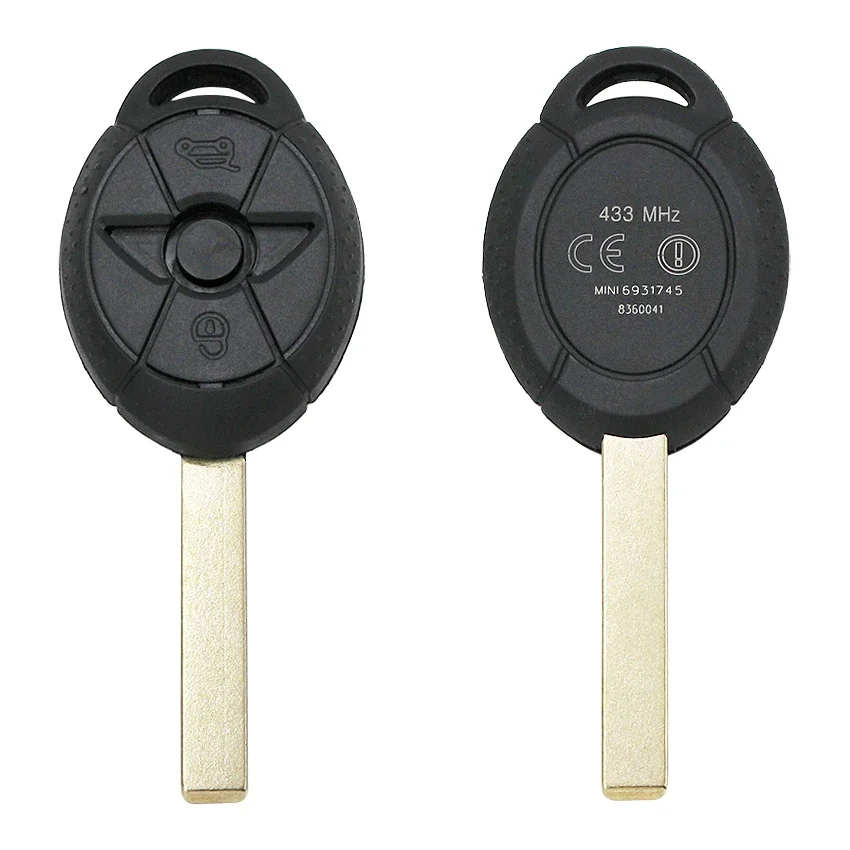 Smart Remote Key Fob 3 Button 315mhz 433mhz EWS System for BMW Mini Cooper 2005-2007 with ID44 / PCF7935 Chip