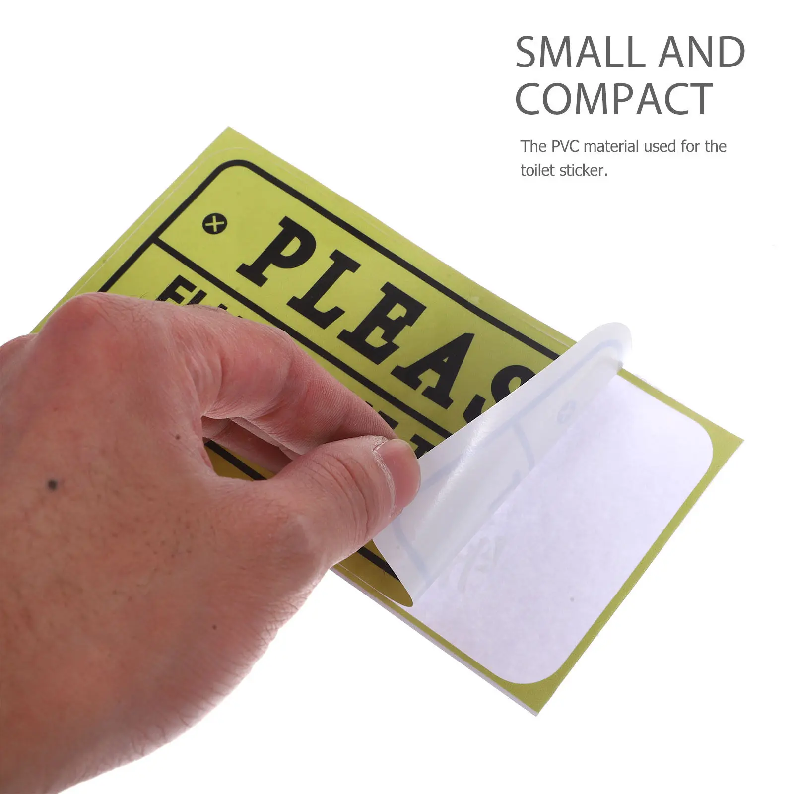 

Waterproof PVC Toilet Sticker 1 Piece Self-Adhesive Oil-Resistant Bathroom Decal for Clean Environment Decoration