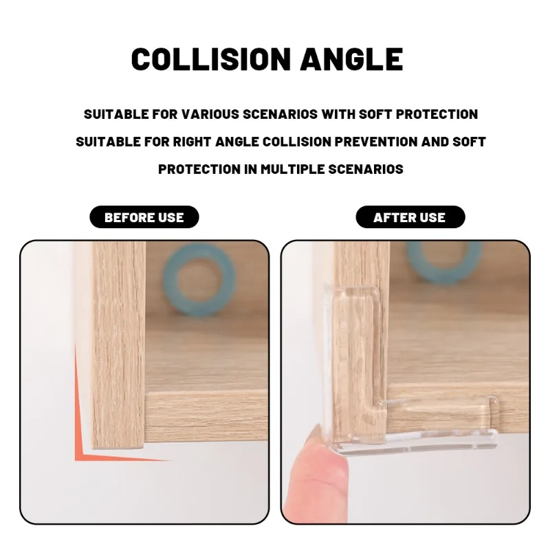 1-16 sztuk przezroczysty silikonowy ochraniacz narożnik stołu dziecko osłona zabezpieczająca dla dzieci dzieci antykolizyjne osłony narożników