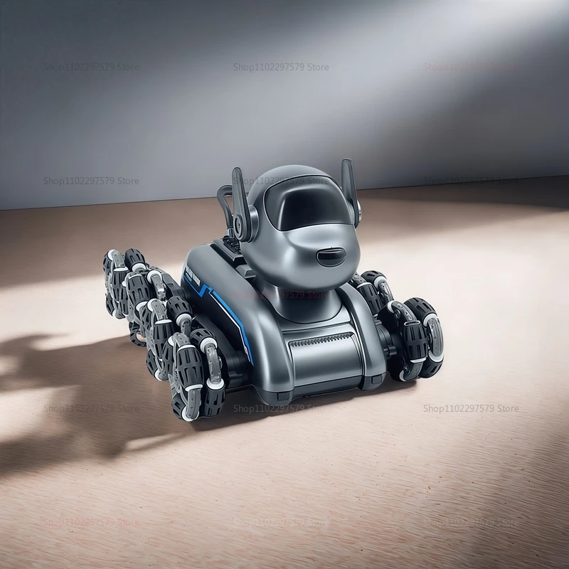 S50 RC حيلة ثمانية عجلات الميكانيكية الكلب لفتة التعريفي تسلق تشوه لعبة كلب الصبي هدية للأطفال والحيوانات الأليفة