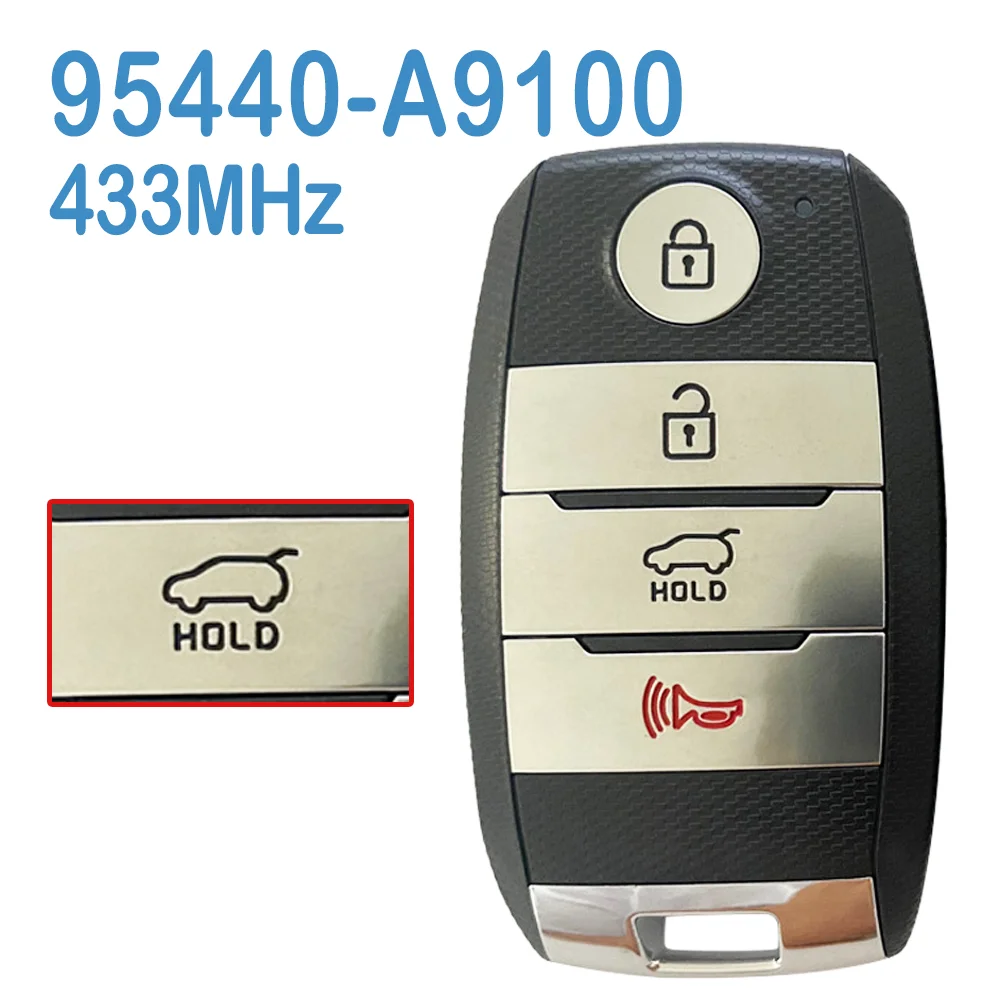 

95440-A9100 Auto Smart Remote SY5YPFGE04 3+1 Buttons (SUV) 433MHz Replace Car Key Fob For KIA Sedona 2015-2019