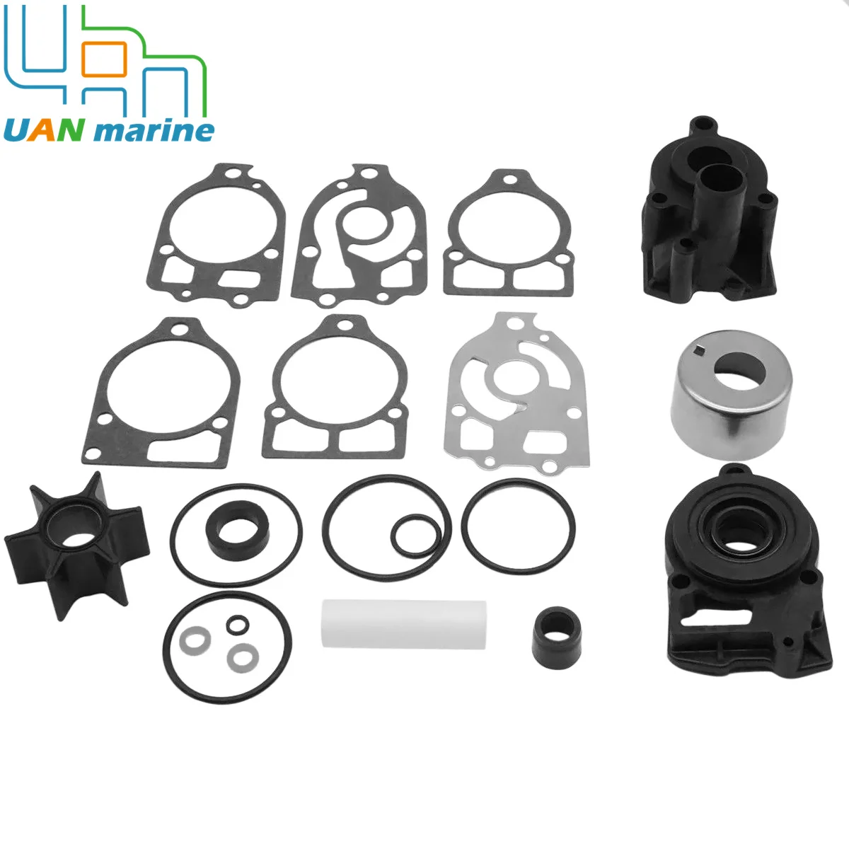 46-96148A8 Water Pump Impeller Repair Kit With Housing/Base  For Mercury V6 150-225 HP Outboard Motor 46-42579A4  46-44292A3