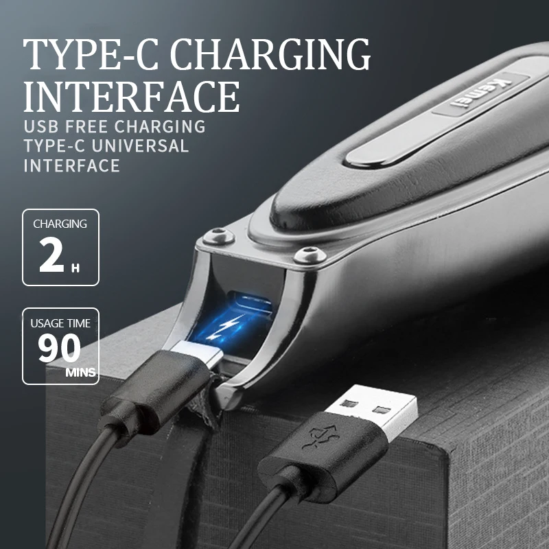 Kemei-cortadora de pelo para hombre, Afeitadora eléctrica para Barba, uso diario en el hogar, para niños y mascotas