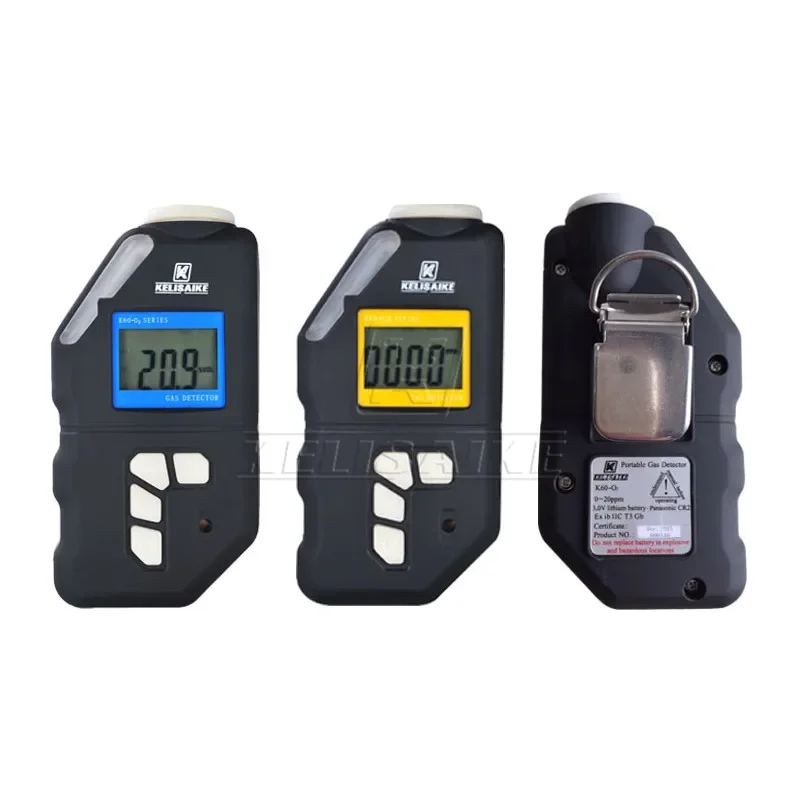 Mini Oxygen Meter Portable O2 Gas Concentration Detector with LCD Display and Sound-light Alarm