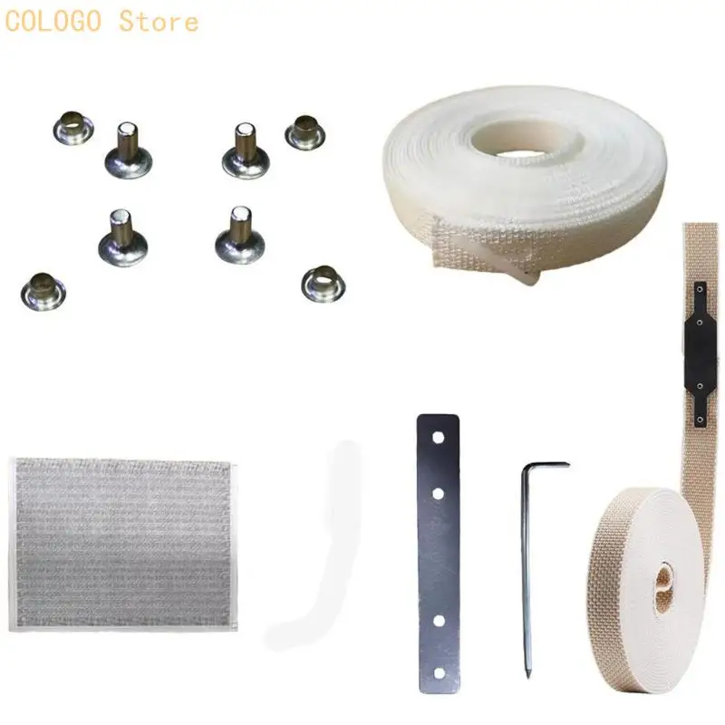Window Blind Service Set White Band and Plate for Repair Tasks D0LD