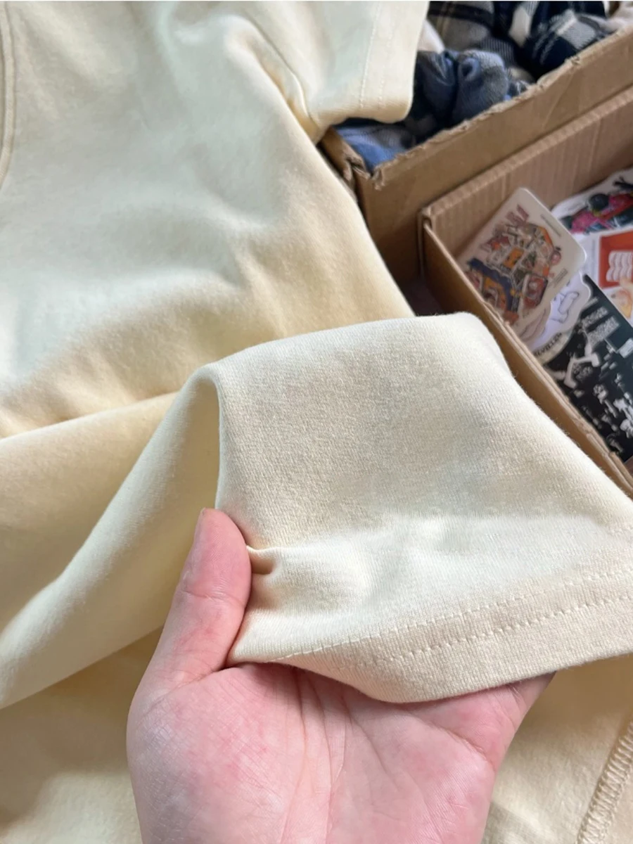 الحلو زر الأصفر سليم تي شيرت الصيف الخامس الرقبة القطن الأساسية قصيرة الأكمام تيز المرأة خمر نمط Preppy بلايز بسيطة بلايز جديد #6