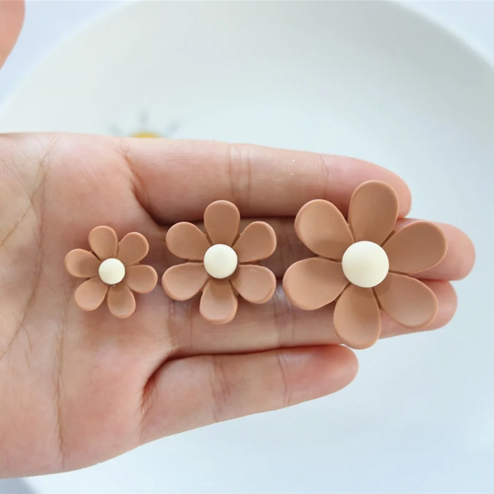 10pcs Cute Cartoon Kawaii Color Flower Series Flat Back Resin DIY Scrapbooking Cabochons Decoration Accessories