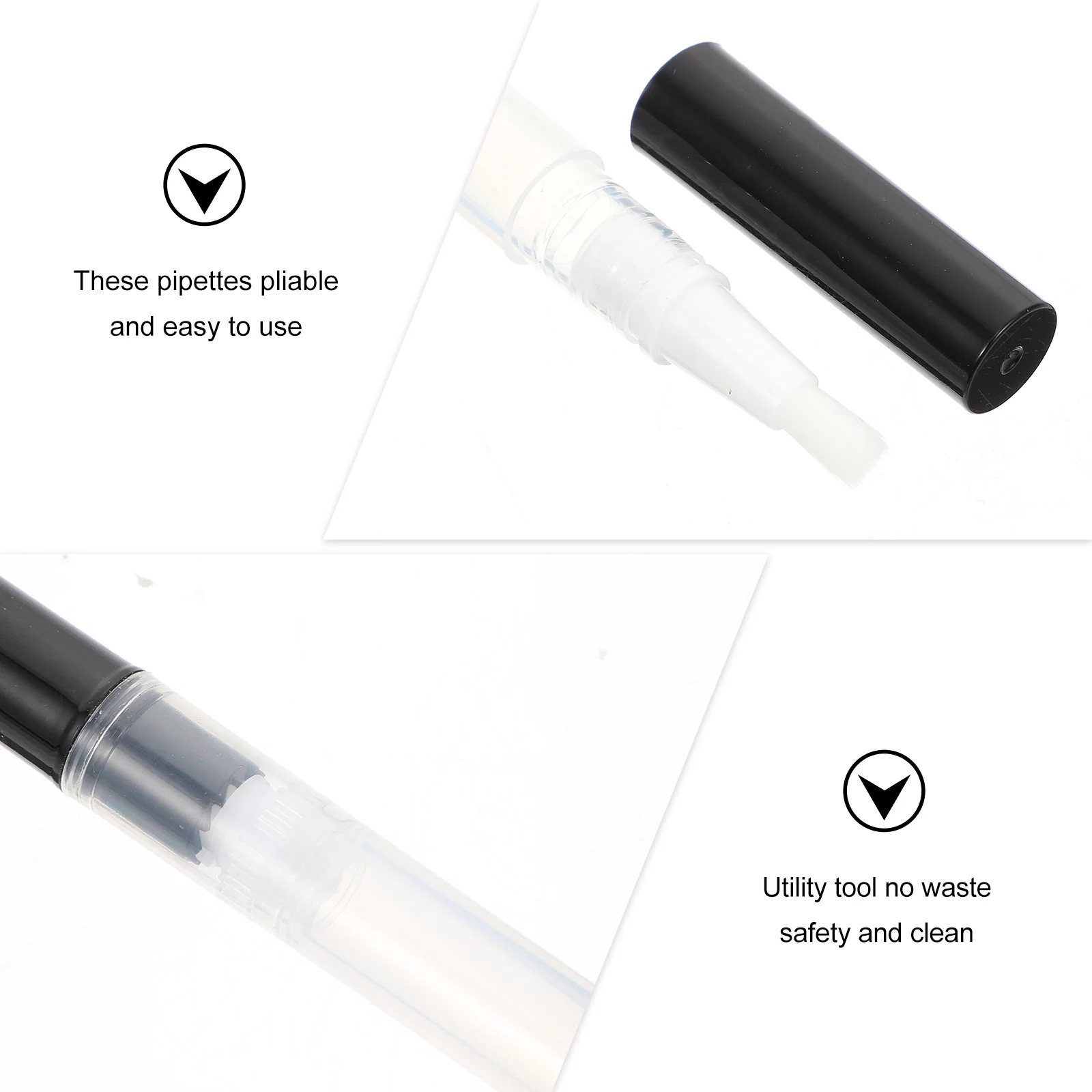 

10pcs Empty Lip Gloss Pen Rotating Tube For Nail Oil Essential Eyelash Growth Liquid Applicator Manicure Tool Container