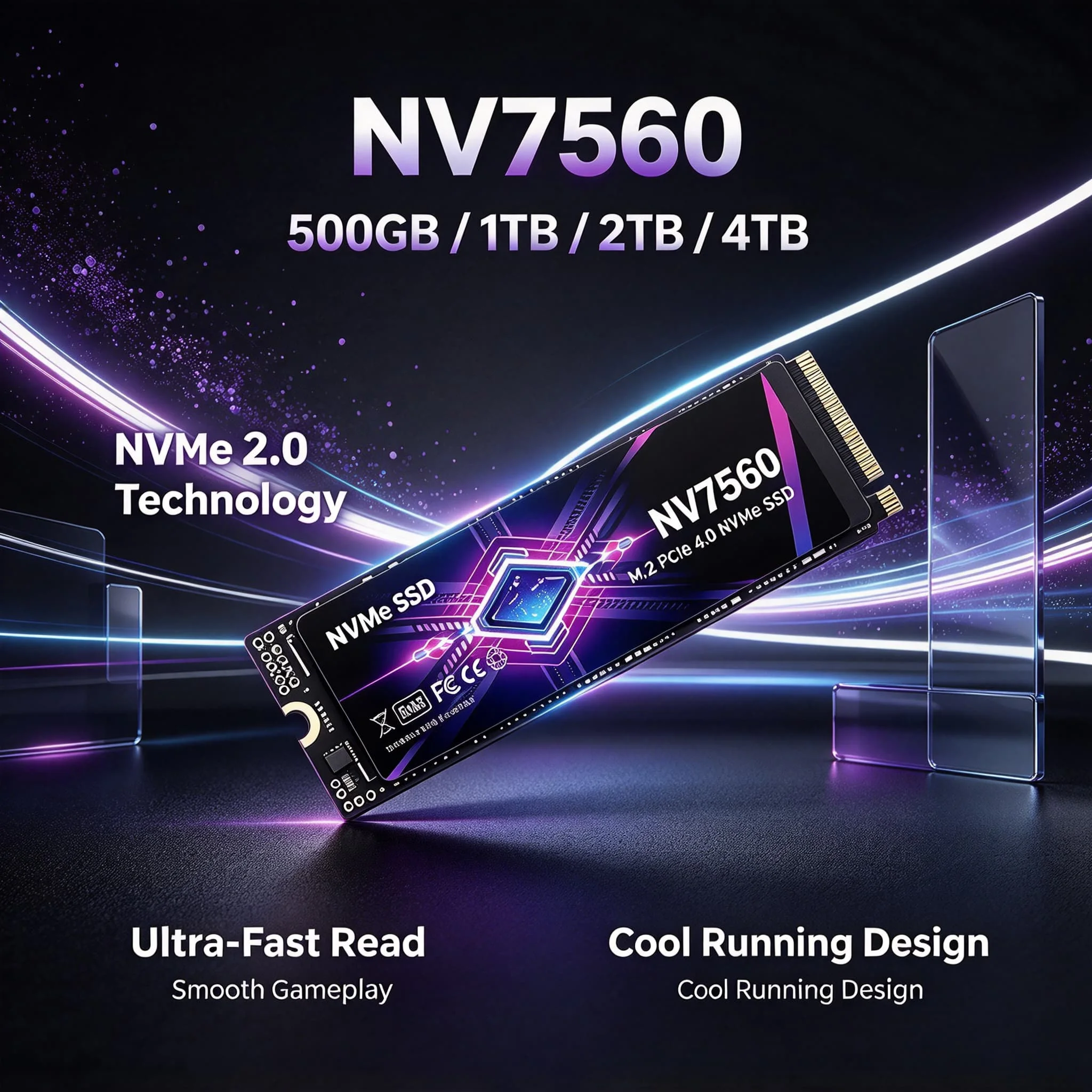 Notebook Gaming PC Office NV7560 Latest Fast Read Write M.2 NVMe PCIe Gen4 Internal SSD 500GB 1TB 2TB 4TB Solid State Disk