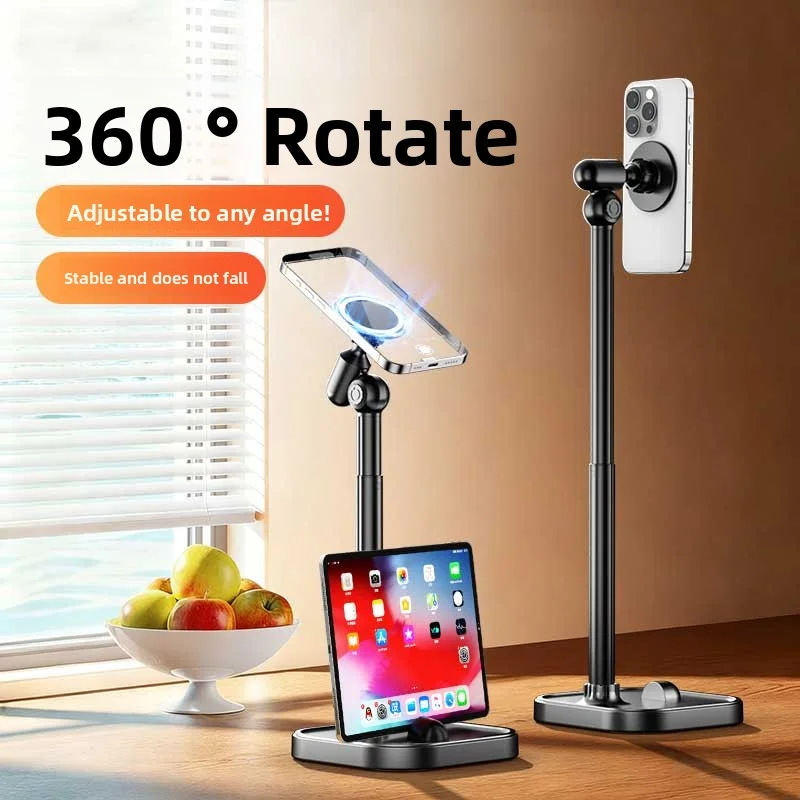 

Desktop magnetic phone holder live streaming multi-functional telescopic adjustable office and dormitory binge-watching gadget