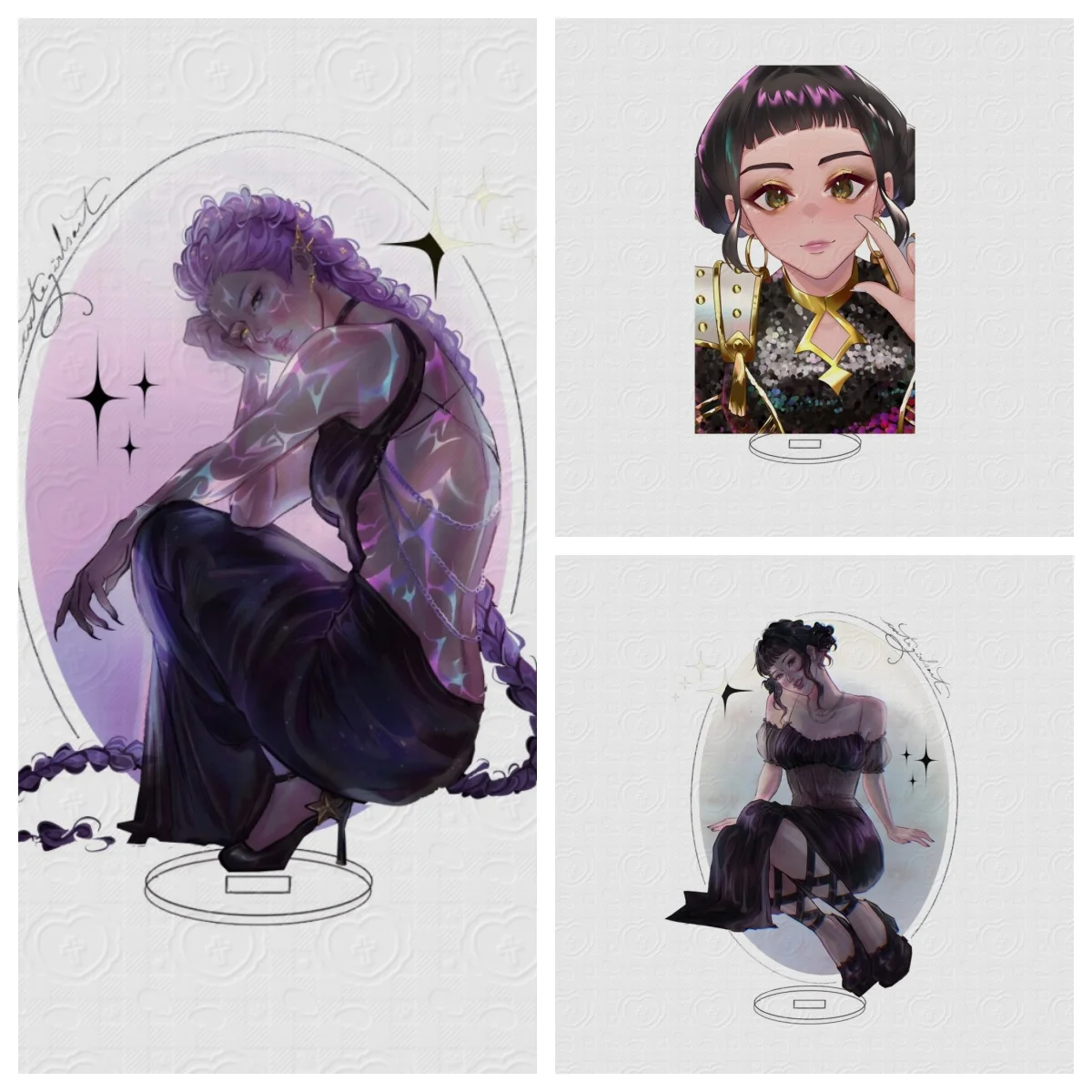 

15CM Kpop Demon Hunters Huntrix Saja Acrylic Stand Ornaments Rumi Zoey Mira Decorations cosplay Accessories Christmas Gifts