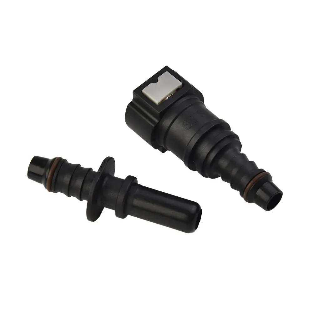 Fuel Line Hose Connector Car Fuel Line Hose Coupler Quick Release Connector Black Nylon Parts Quick Release Set 2 Set 100% Brand