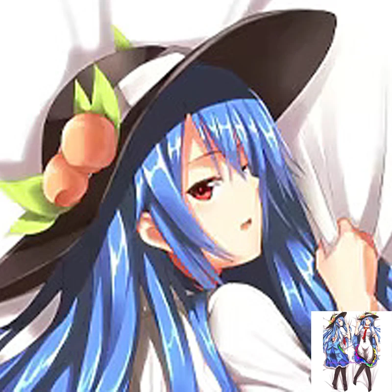 

Anime Pillow Cover Dakimakura Tenshi Hinanawi 2 Side Printed Hugging Body Pillowcase Cushion Cover Bedding Decor