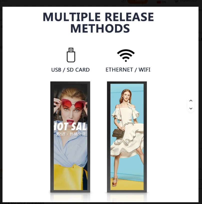 Factory Directly Sells 48.8 Inch HD Bar Lcd Display China 49.5 Inch Lcd Advertising Screen Kiosk