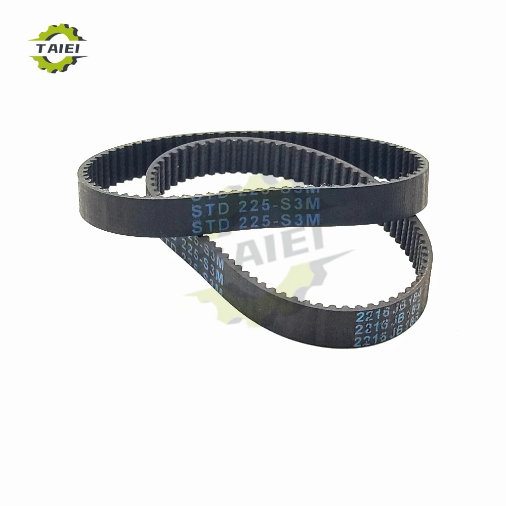 S3M المطاط حلقة متزامن حزام طول 567 570 573 576 579 582 585 588 591 594 597 600 مللي متر عرض 6-25 مللي متر توقيت محرك مسننة حزام #3