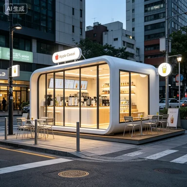 Apple Cabin 20ft Outdoor Breathable Modern Steel Structure Prefab Tiny House Mobile Office Container House School Bedroom