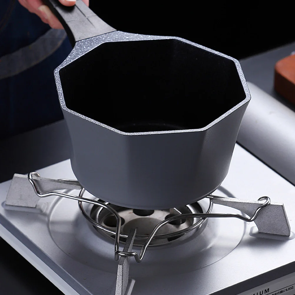 

4pcs Durable Milk Pot Helper Stand Wok Support Rings For Gas Non-Slip Stove Rack Heavy Duty Iron Cookware Bracket Kitchen Stove