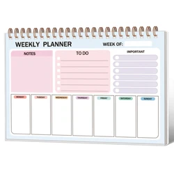 1Pack Weekly Planner Minimalist To Do List Notepad 8x5.6