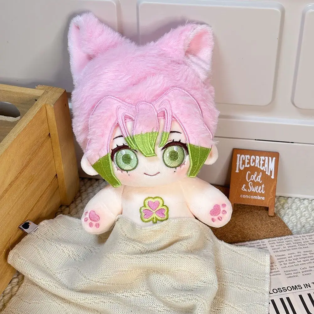 20Cm Anime Pop Kanroji Mitsuri Pluche Pop Gevuld Lichaam Anime Dress Up Katoenen Pop Kleding Gift Kawaii Figuur Idool Plushi xmas