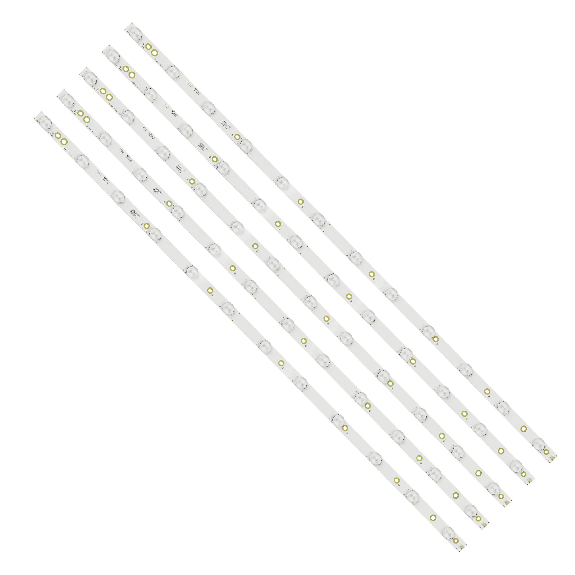 

New 5PCS LED Backlight Strip For GJ-2K16-430-D512-V 43PUT6101/60 43PUS6551 43PUS6401 43PUS6501 43PUS6101/60 43PUS6201 43PUH6101