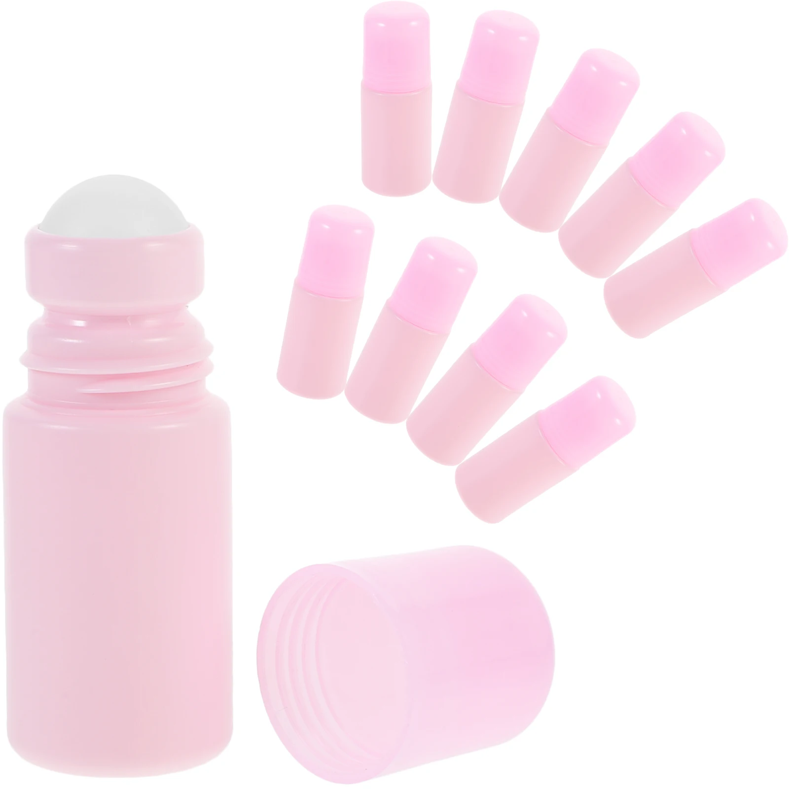 

10pcs 50ml Essential Oil Roller Bottles Reusable Empty Perfume Bottles Travel Size Plastic Containers