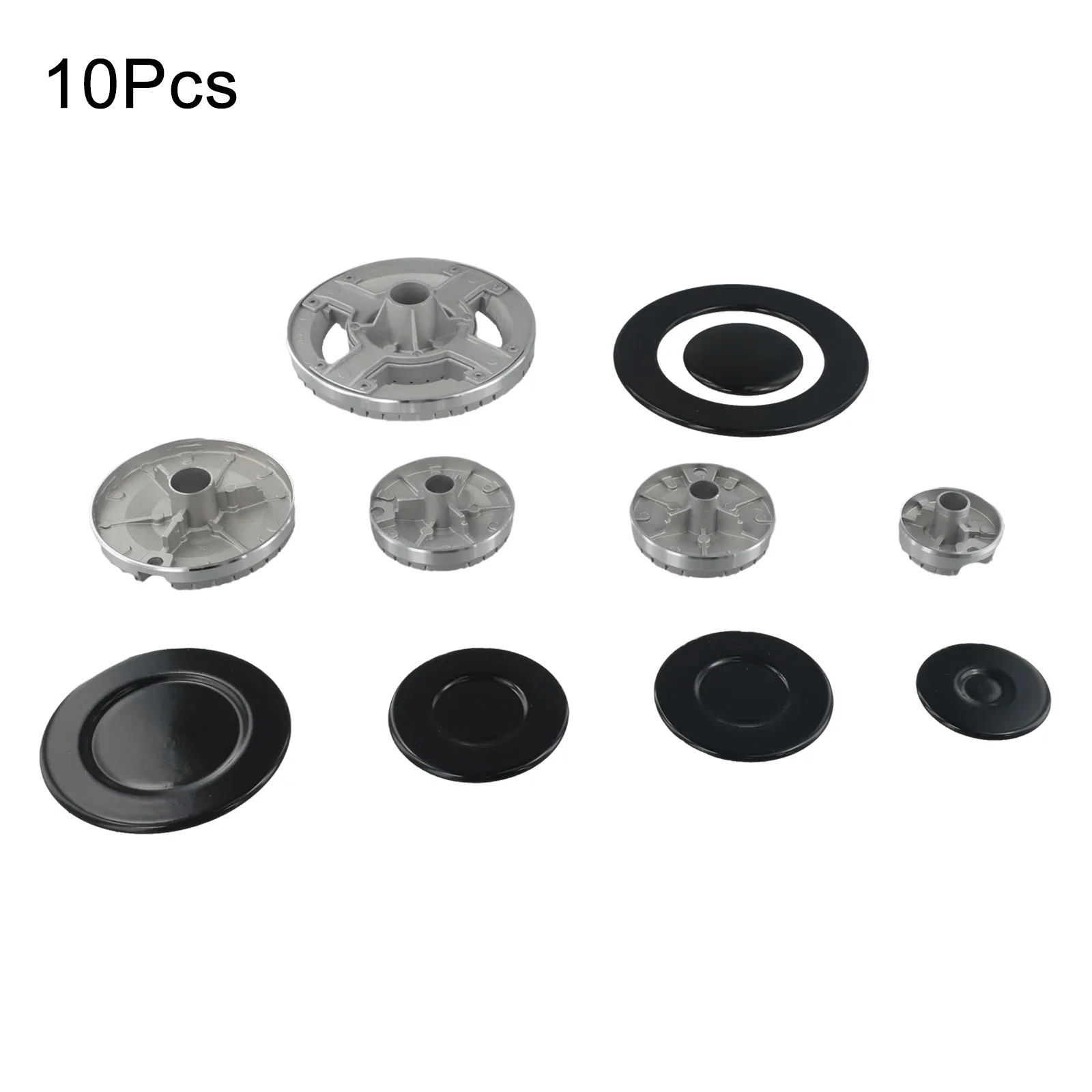 Cooker Cap Set Metal Gas Oven Stove Cap Kit For Sabaf Stoves Crown Flame Cover Replacement Part Home Kitchen Acccessories