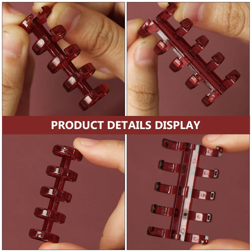 

15pcs Loose Leaf Set Smooth Binder Rings For Home Office School Stationery Supplies Five-Hole Segmented Binder