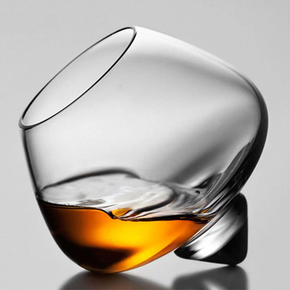 235ml Crystal Whisky Glasses Beer Cup Wide Belly Drinking Tumbler Cocktail Wine Glass Lead-free Glass Clear Drinking Glasses