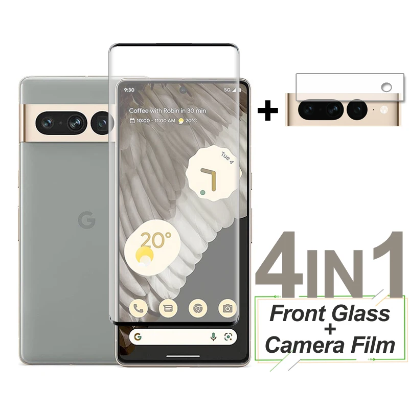 

Full Cover Tempered Glass For Google Pixel 7 6 Pro Screen Protector Protective Phone Camera Lens Film On For Google Pixel 7 Pro