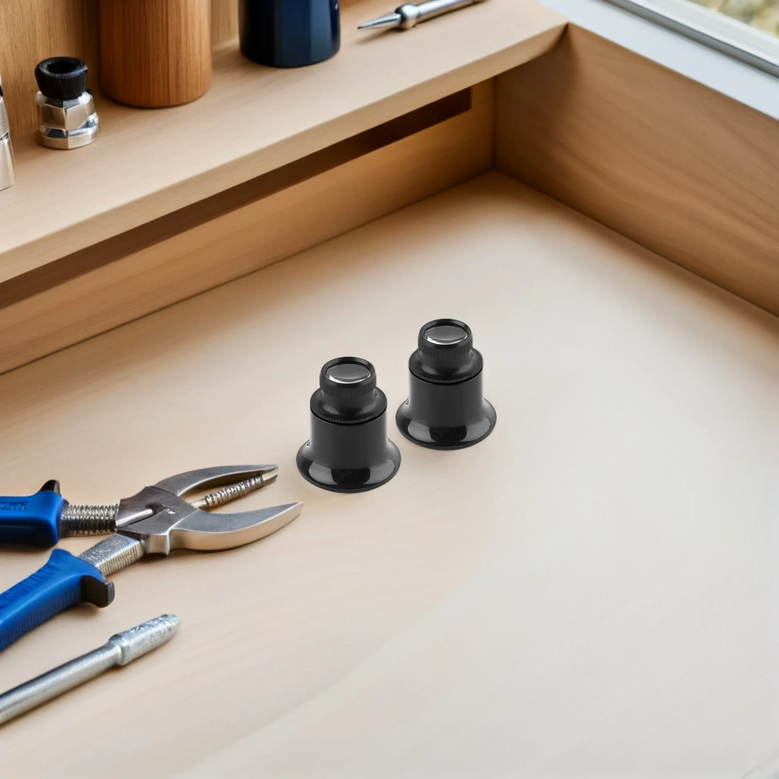 

2pcs Jewelry Loupe Magnifier 20X Portable Monocular Eye Loupe For Watchmakers Compact Dome Lens Jewelry Repair Tool Craft