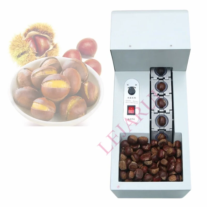 

220V Commercial Chestnut Opening Machine Fully Automatic Single Chain Plate Incision Chestnut Notch Small Electric Cut Equipment