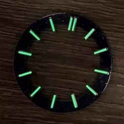 Esfera luminosa verde con cielo estrellado y esqueleto de 31,8 MM/ 27mm para piezas de repuesto de reloj con movimiento NH70