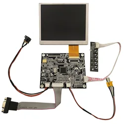 5.6Inch Monitor AT056TN52 V.3 640X480 50Pins LCD Screen Display Panel VGA+AV Controller Driver Board