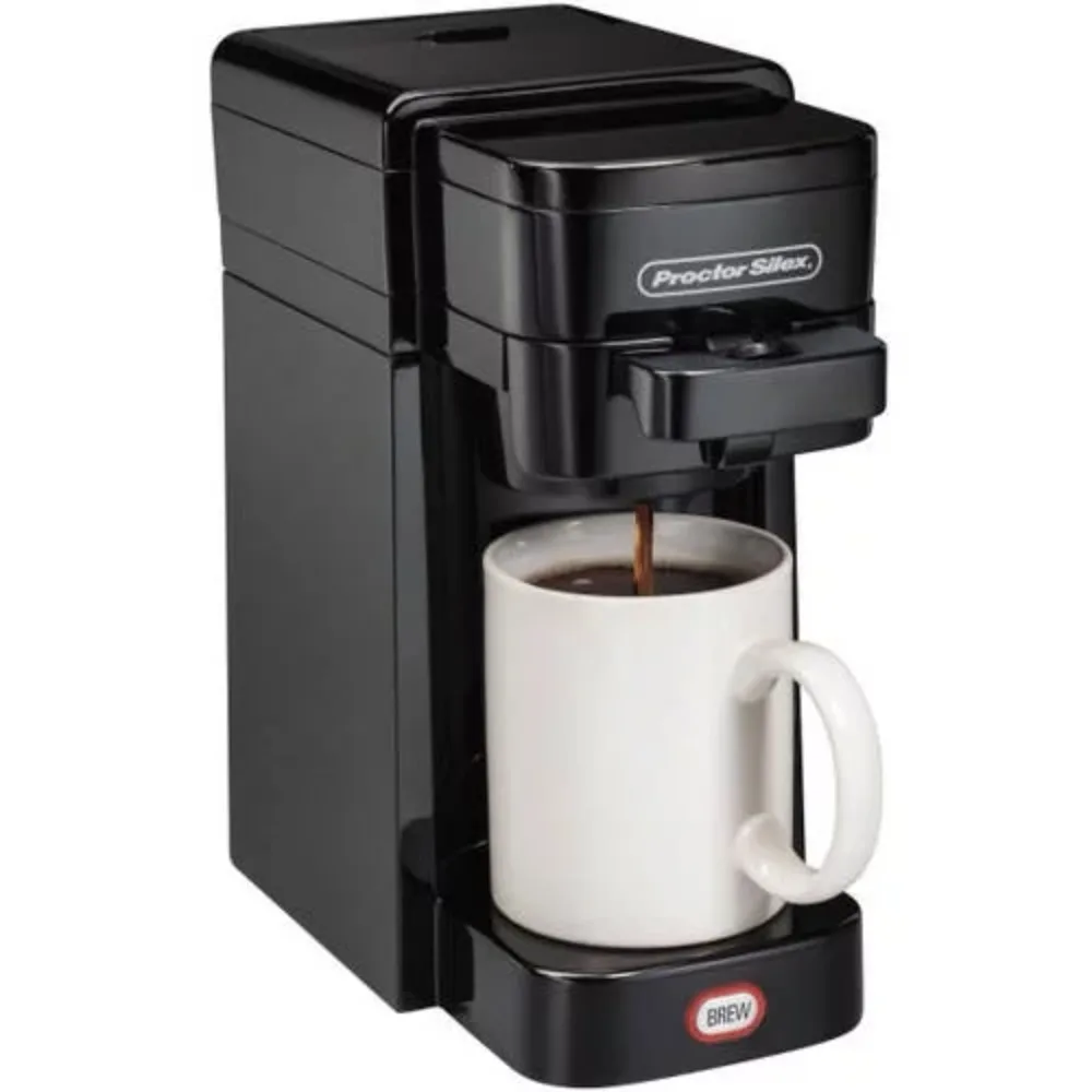 

Single-Serve Coffee Maker, 10 oz Capacity, Black, Model 49961.USA.NEW