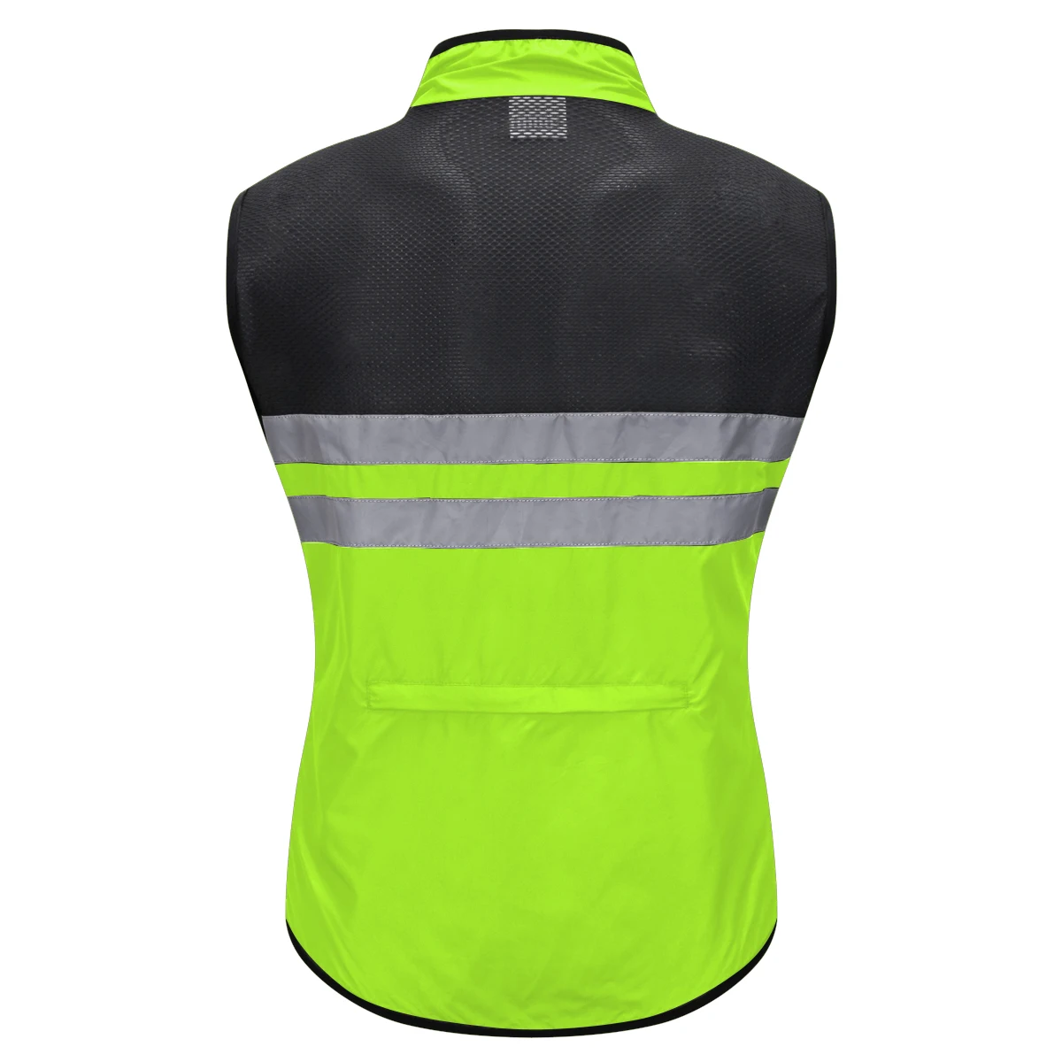 WOSAWE High Visibility Reflective Vest Zipper Front Safety Vest With Reflective Strips Safety Vest For Motorcycle Racing Running