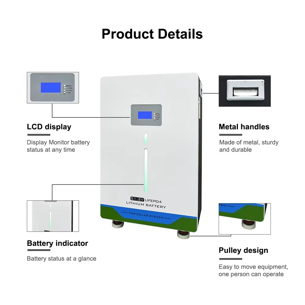 New Solar Energy Storage System Lithium Ion Battery 48V Lifepo4 Battery 100Ah 200Ah 300Ah 15Kwh Home Solar Battery