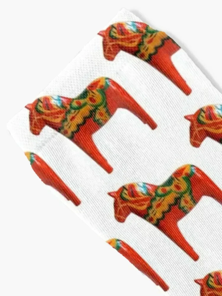 Vintage Dala Horse Socks anti slip football ankle anti-slip cute Socks For Man Women's