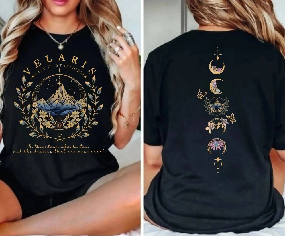 Acotar T Shirt Top Women's T-shirt Women Funny T-shirts Harajuku Anime Graphic Oversize Clothing Travel Daily Fashion Streetwear