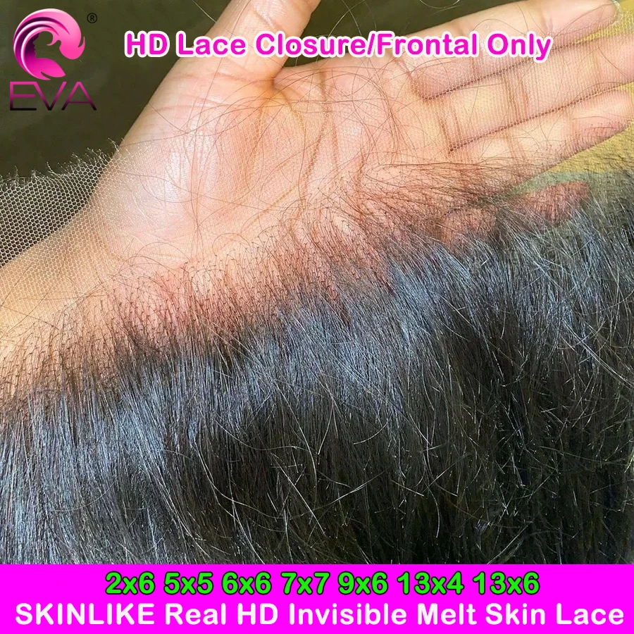 100% Real HD Lace Frontal Closure, Human Hair
