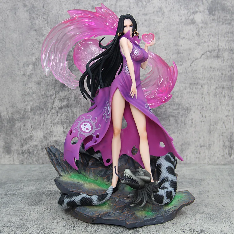 

36cm One Piece Shichibukai Resonance Phantom Boa Hancock LED Light-Up PVC Statue Desktop Ornament Fan Gift Collectible Figurine