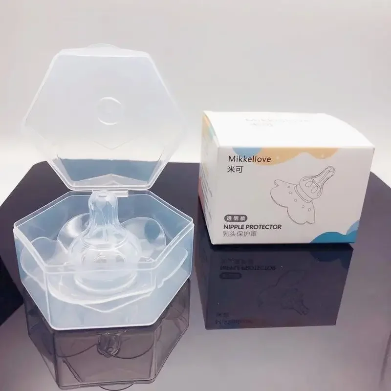 Nano-silver Anti-bite Nipple Protective Cover Paste Feeding Breastfeeding Device Shield Ultra-thin Sleeve
